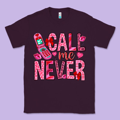 Call Me Never Classic Tee Designed By Nancycooperartshop
