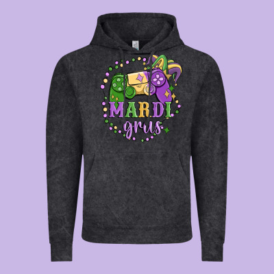 Mardi Gras Game Vintage Hoodie Designed By Maliassmallbusiness