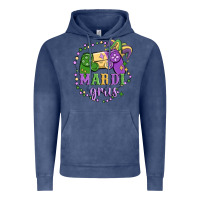 Vintage Denim mardi gras game Vintage Hoodie - MaliasSmallBusiness