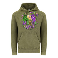 Vintage Olive mardi gras game Vintage Hoodie - MaliasSmallBusiness
