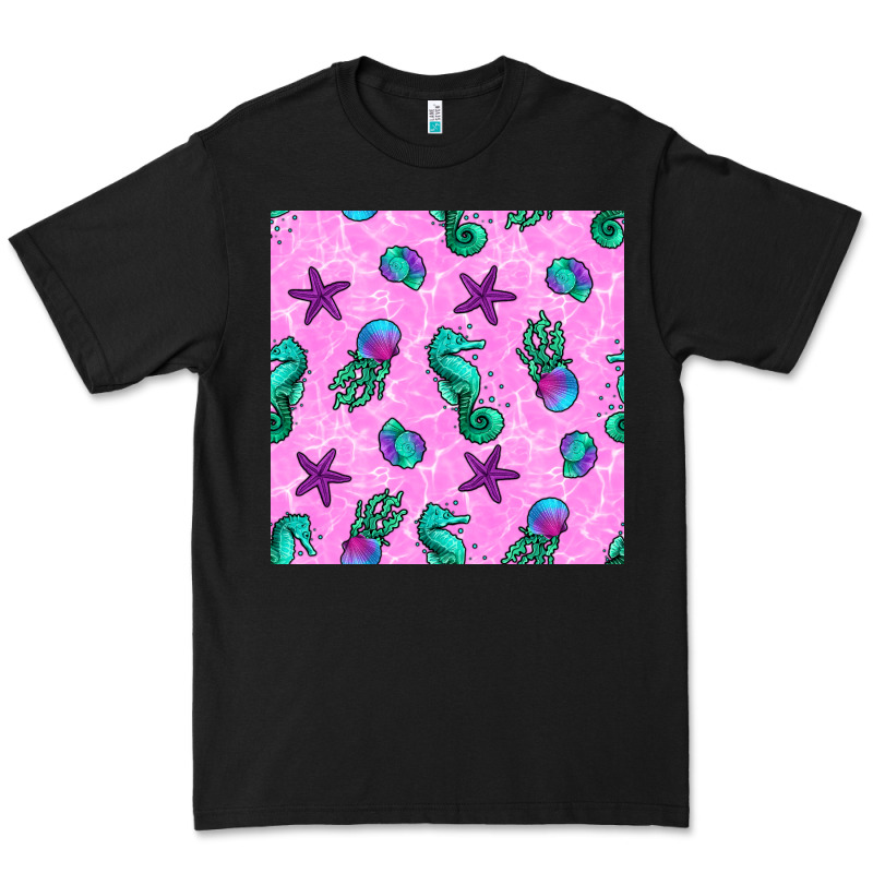 Summer Ocean Seamless Pattern Premium Tee by BundleAndBundleShop | Teevron