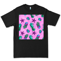 Black summer ocean seamless pattern Premium Tee - BundleAndBundleShop