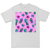 Dove Grey summer ocean seamless pattern Premium Tee - BundleAndBundleShop