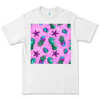 White summer ocean seamless pattern Premium Tee - BundleAndBundleShop