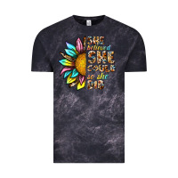 Cloud Black she believed she could so she did Vintage Tee - NancyCooperArtShop