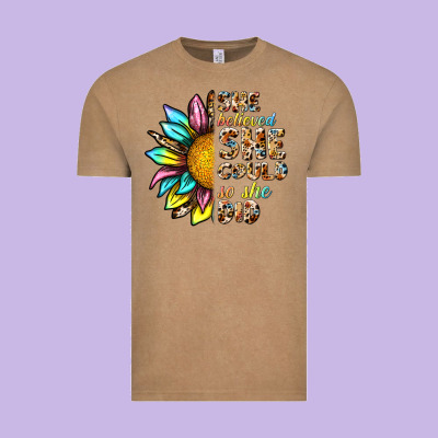 She Believed She Could So She Did Vintage Tee Designed By Nancycooperartshop
