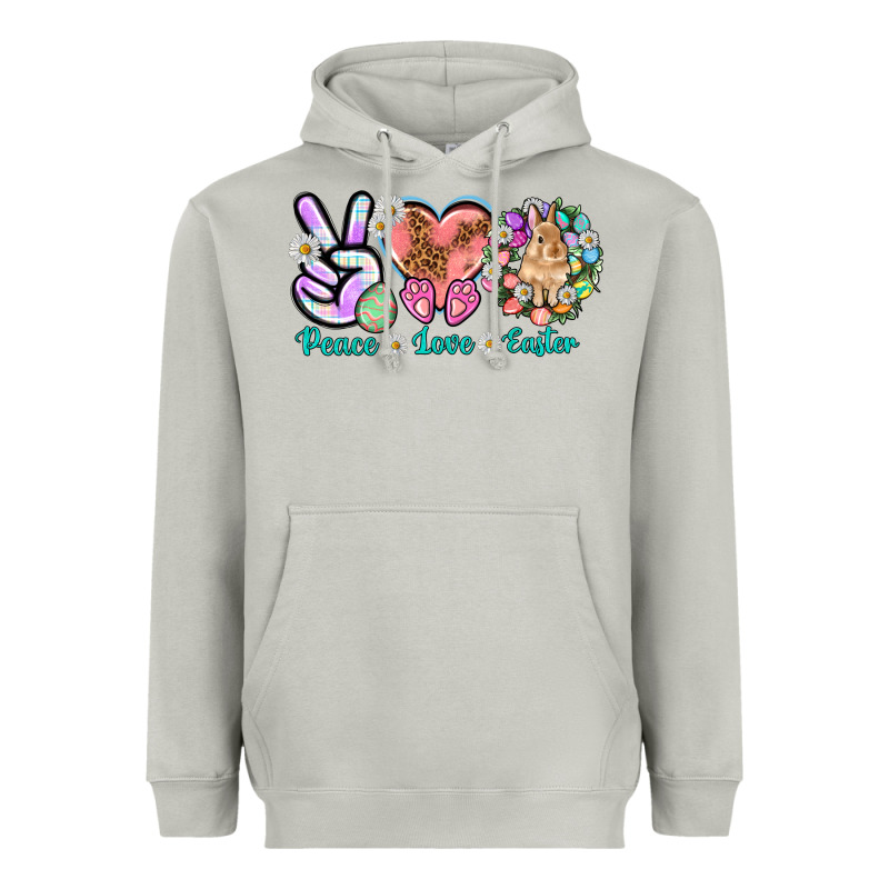 Peace Love Easter Day Heavyweight Hoodie by HowdyJamesFarm | Teevron