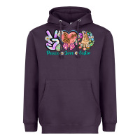 Plum Peace love Easter Day Heavyweight Hoodie - HowdyJamesFarm