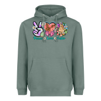 Sage Peace love Easter Day Heavyweight Hoodie - HowdyJamesFarm