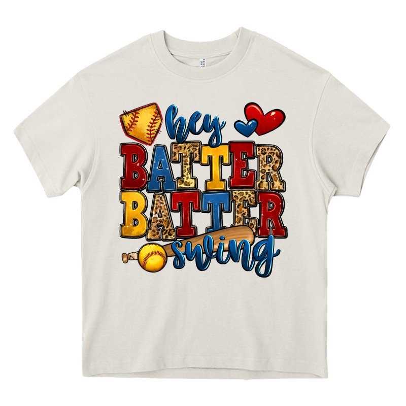 Hey Batter Batter Swing Softball Heavy Core Tee by Jasminsmagicworld | Teevron