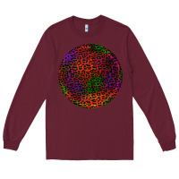 Burgundy halloween round earrings 2 Long Sleeve Tee - BundleAndBundleShop