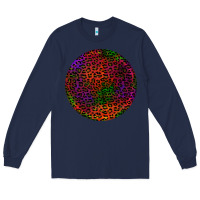 Navy halloween round earrings 2 Long Sleeve Tee - BundleAndBundleShop