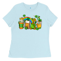 Baby Blue st patricks coffee Ladies Tee - AdoDesignShop