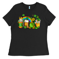 Black st patricks coffee Ladies Tee - AdoDesignShop