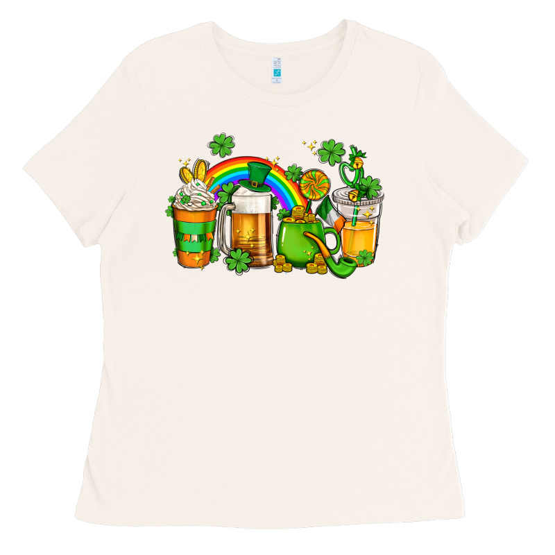 St Patricks Coffee Ladies Tee by AdoDesignShop | Teevron