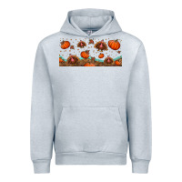 Heather Grey turkey thanksgiving pumpkin libbey glass Urban Hoodie - BundleAndBundleShop