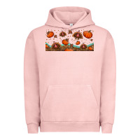 Pigment Salmon turkey thanksgiving pumpkin libbey glass Urban Hoodie - BundleAndBundleShop