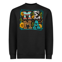 Black western leopard mema Heavyweight Sweatshirt - LillyAllenDesigns
