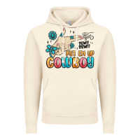Vintage Artic western turquoise put em up cowboy Vintage Hoodie - MaliasSmallBusiness