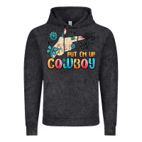 Vintage Black western turquoise put em up cowboy Vintage Hoodie - MaliasSmallBusiness