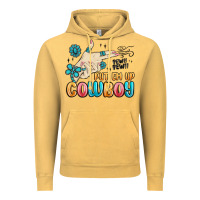 Vintage Mustard western turquoise put em up cowboy Vintage Hoodie - MaliasSmallBusiness