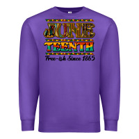 Purple Juneteenth Premium Sweatshirt - HowdyJamesFarm