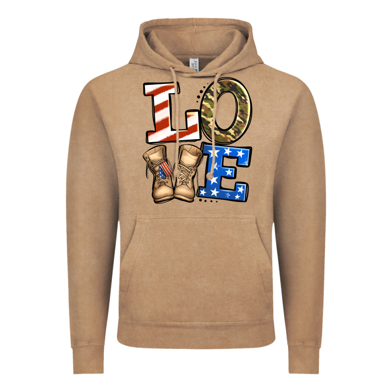 Love 4th Of July Army Veteran Vintage Hoodie by Jasminsmagicworld | Teevron