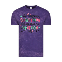 Cloud Purple she overcame everything that was meant to destroy Vintage Tee - MaliasSmallBusiness