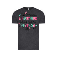 Vintage Black she overcame everything that was meant to destroy Vintage Tee - MaliasSmallBusiness