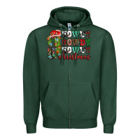 Sports Green Howdy howdy howdy Christmas Zipper Hoodie - NancyCooperArtShop