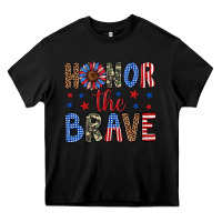 Black honor the brave Heavy Core Tee - Artiststas