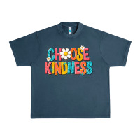 Midnight Navy choose kindness Urban Heavy Tee - NancyCooperArtShop