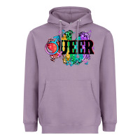 Lavender Queer Heavyweight Hoodie - CowGirlArtShop