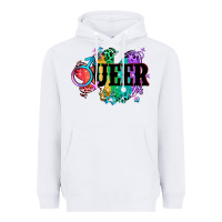 White Queer Heavyweight Hoodie - CowGirlArtShop