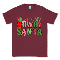 Burgundy howdy santa Classic Tee - MaliasSmallBusiness