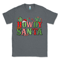 Charcoal Heather howdy santa Classic Tee - MaliasSmallBusiness