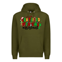 Army Green certified medical assistant Premium Hoodie - CowGirlArtShop