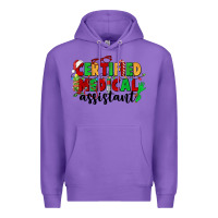 Purple certified medical assistant Premium Hoodie - CowGirlArtShop