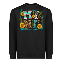 Black western leopard mini Heavyweight Sweatshirt - LillyAllenDesigns