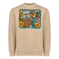 Mushroom western leopard mini Heavyweight Sweatshirt - LillyAllenDesigns