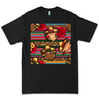 Black mexican gnomes seamless pattern Premium Tee - BundleAndBundleShop
