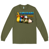 Army Green 2 nd grade dude Long Sleeve Tee - BundleAndBundleShop