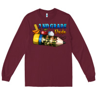 Burgundy 2 nd grade dude Long Sleeve Tee - BundleAndBundleShop