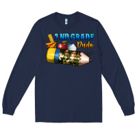 Navy 2 nd grade dude Long Sleeve Tee - BundleAndBundleShop