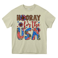 Mossy hooray for the usa Heavy Core Tee - Artiststas
