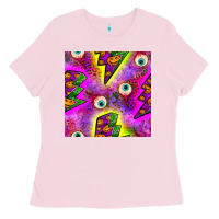 Halloween Thunders Seamless Pattern Ladies Tee | Teevron