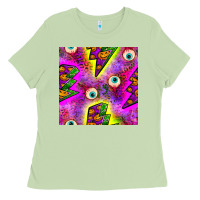 Matcha halloween thunders seamless pattern Ladies Tee - BundleAndBundleShop