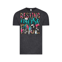 Vintage Black resting nurse face Vintage Tee - NancyCooperArtShop