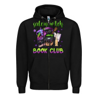 Black Salem witch book club Zipper Hoodie - NancyCooperArtShop