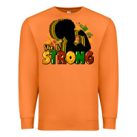 Carrot She is strong Black History Premium Sweatshirt - HowdyJamesFarm